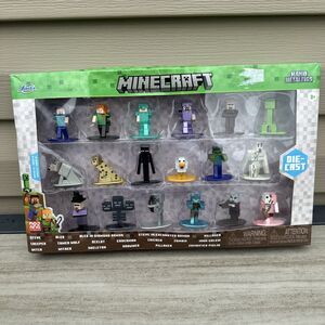 Jada Toys Minecraft Nano Metalfigs Die-Cast Figure Set 30770 Steve Alex Axolotl